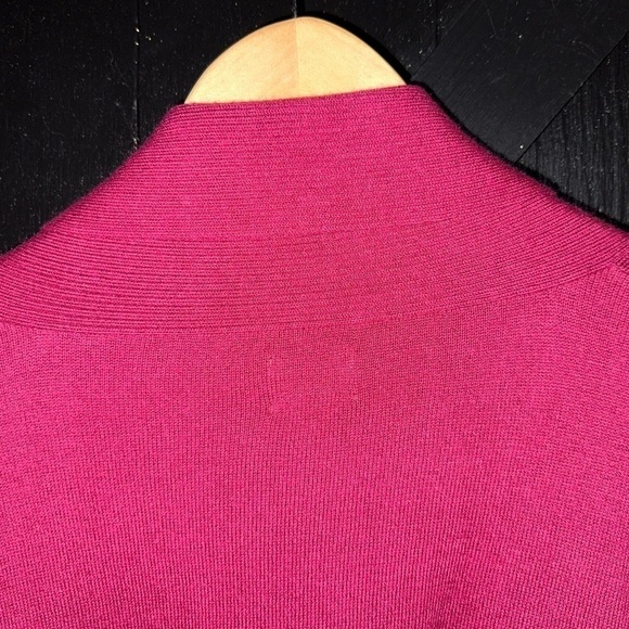 Chico's Dolman Sleeve Open Front Cardigan Womens 3 (XL) Natural Soft Cozy Wine - Picture 7 of 9